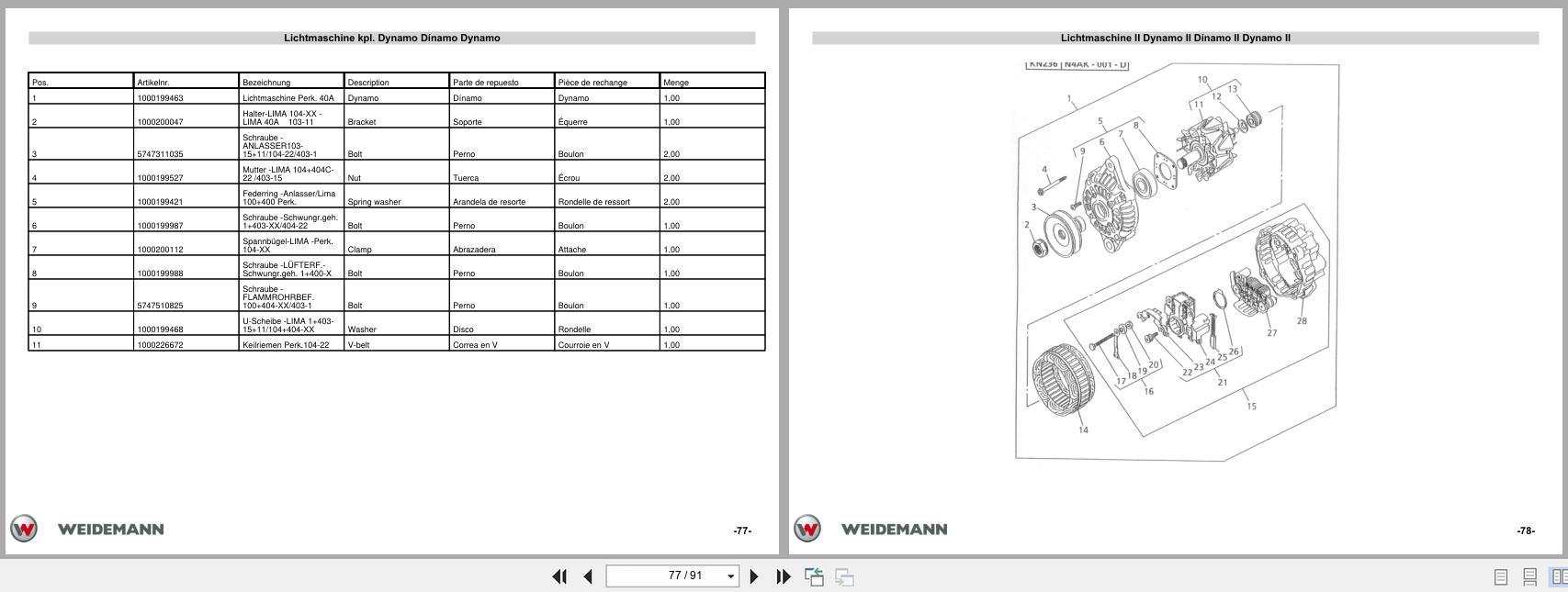 Perkins Engine 104 22 Spare Parts List 1000202574 DE EN FR ES (2)