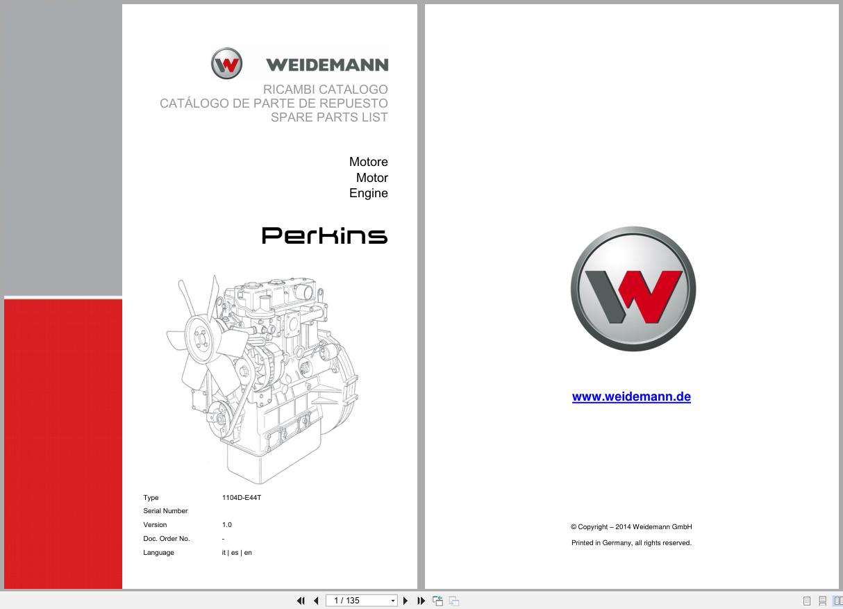 Perkins Engine 1104D E44T Spare Parts List 2014 IT ES EN (1)