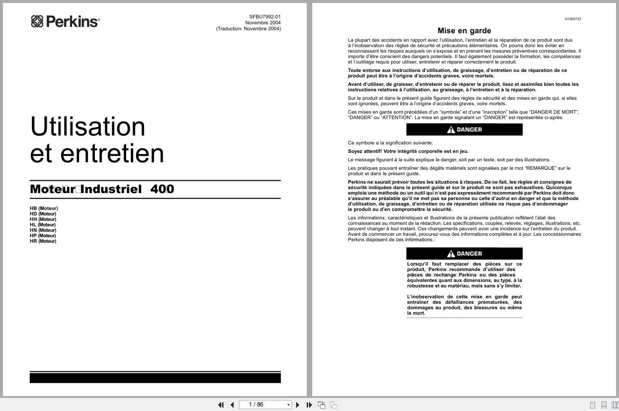 Perkins Engine 400 Series Operation And Maintenance Manual SFBU7992 01 2004 FR (1)