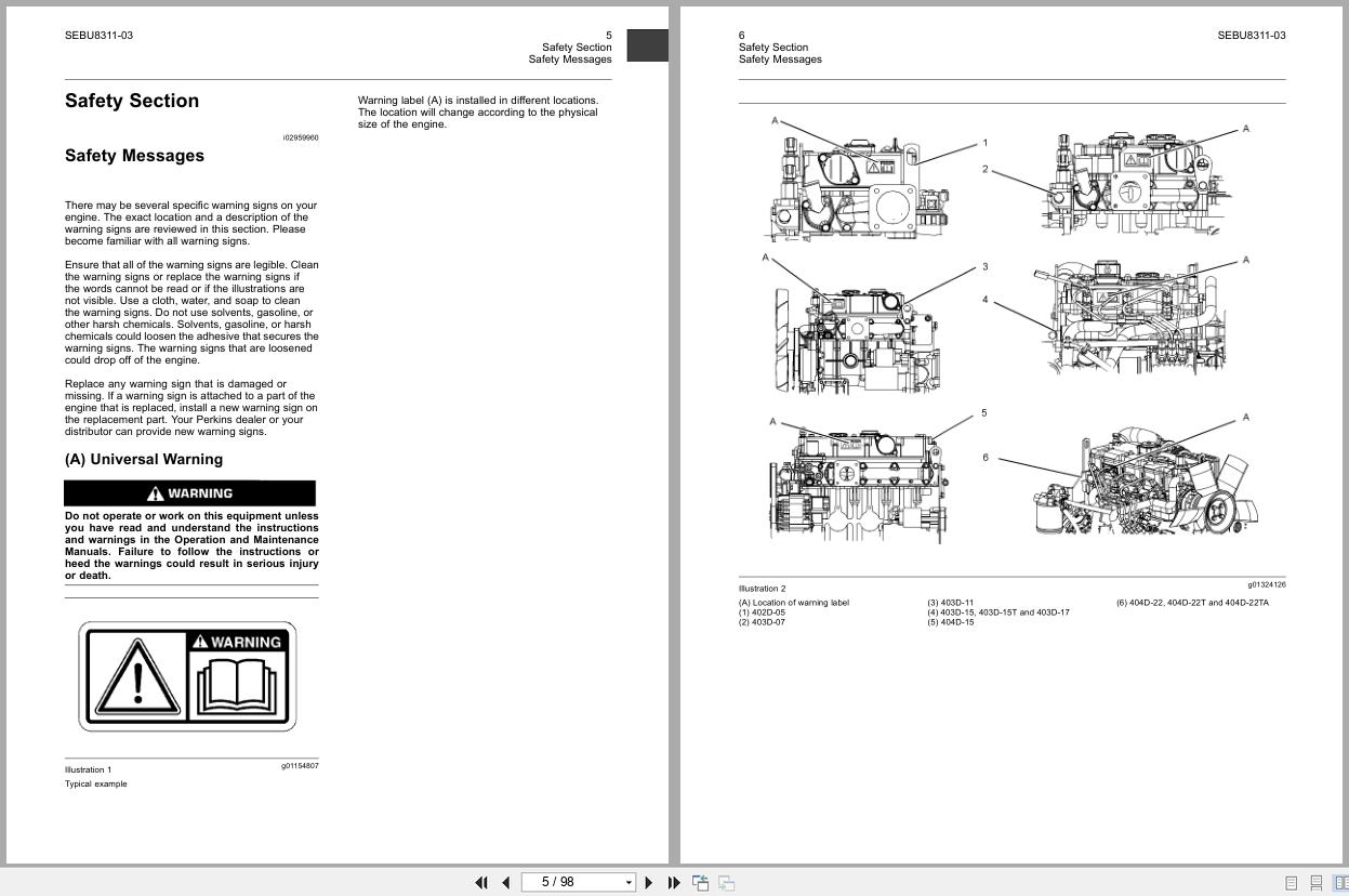 Perkins Engine 400A 400D Series Operation And Maintenance Manual SEBU8311 03 2012 (2)