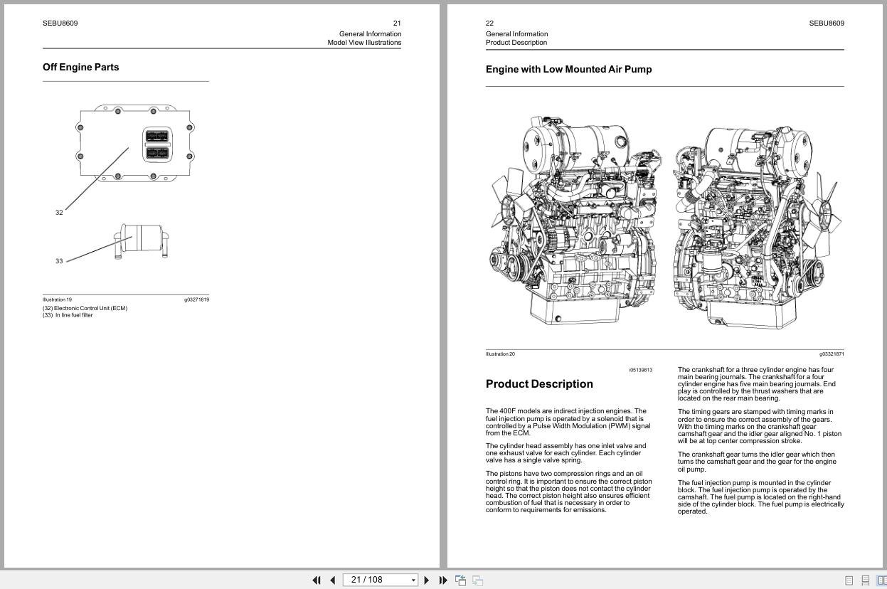 Perkins Engine 403F 15T 404F 22 404F 22T Operation And Maintenance Manual SEBU8609 01 2013 (2)