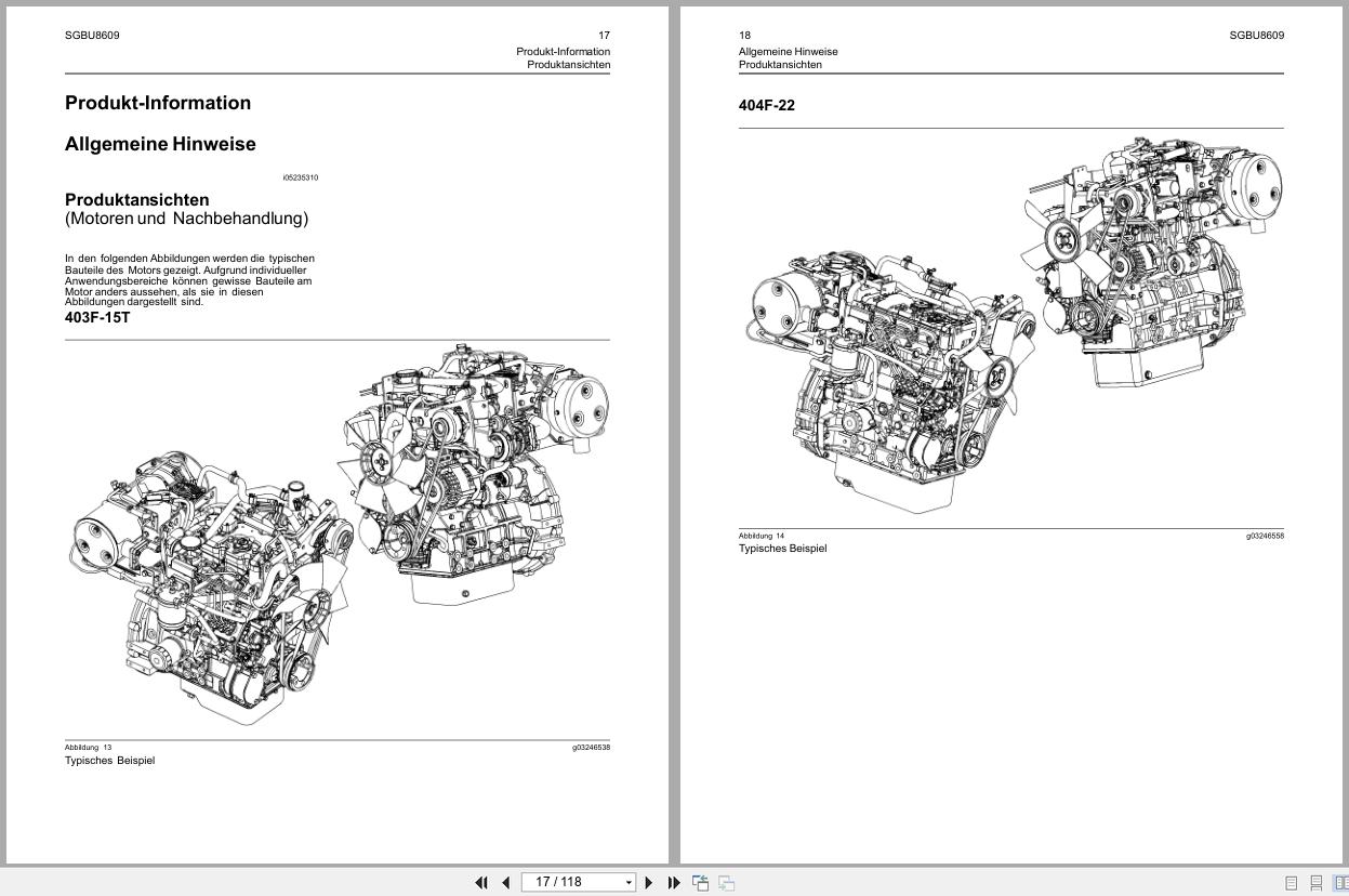 Perkins Engine 403F 15T 404F 22 404F 22T Operation And Maintenance Manual SGBU8609 01 2013 DE (2)