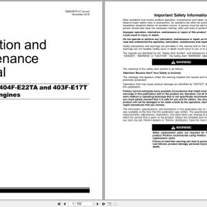 Perkins Engine 404F E22T 404F E22TA 403F E17T Operation And Maintenance Manual SEBU9075 01 2016 EN (1)