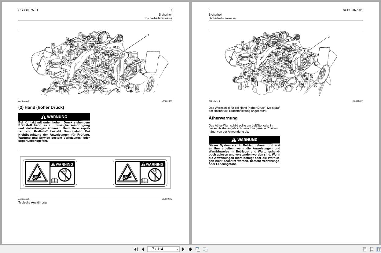 Perkins Engine 404F E22T 404F E22TA 403F E17T Operation And Maintenance Manual SGBU9075 01 2016 DE (2)