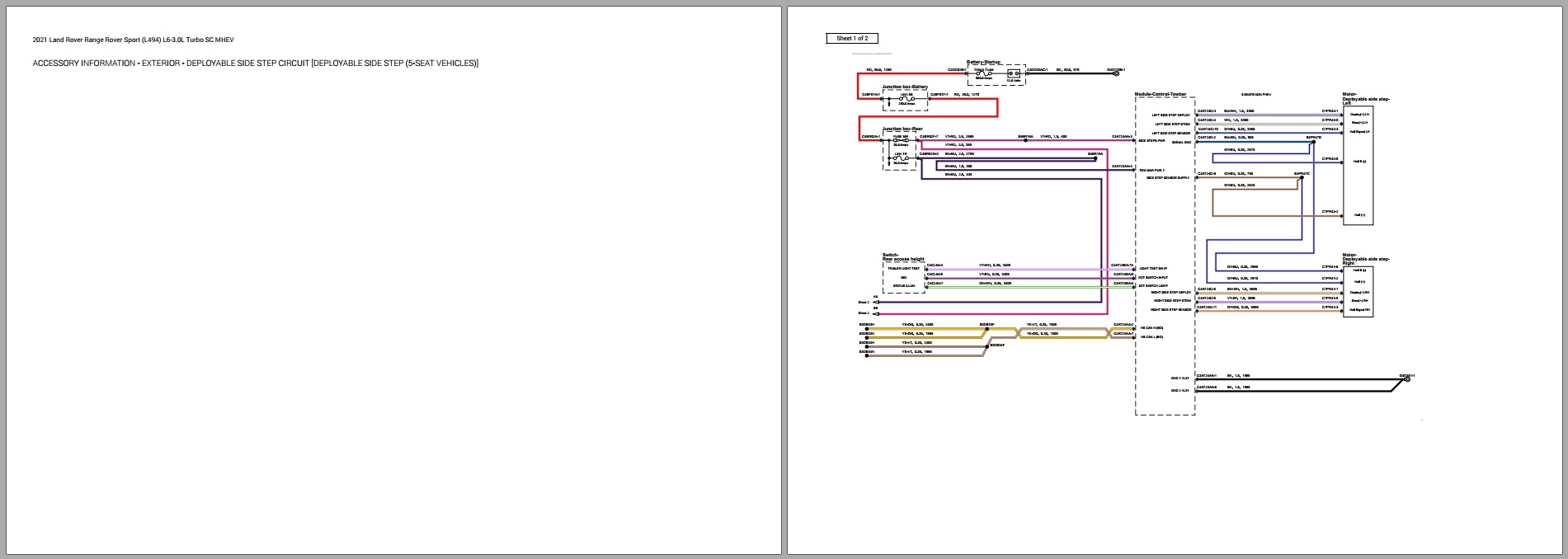 Range Rover Sport L494 2021 L6 3.0L Turbo SC MHEV Wiring Diagrams (1)
