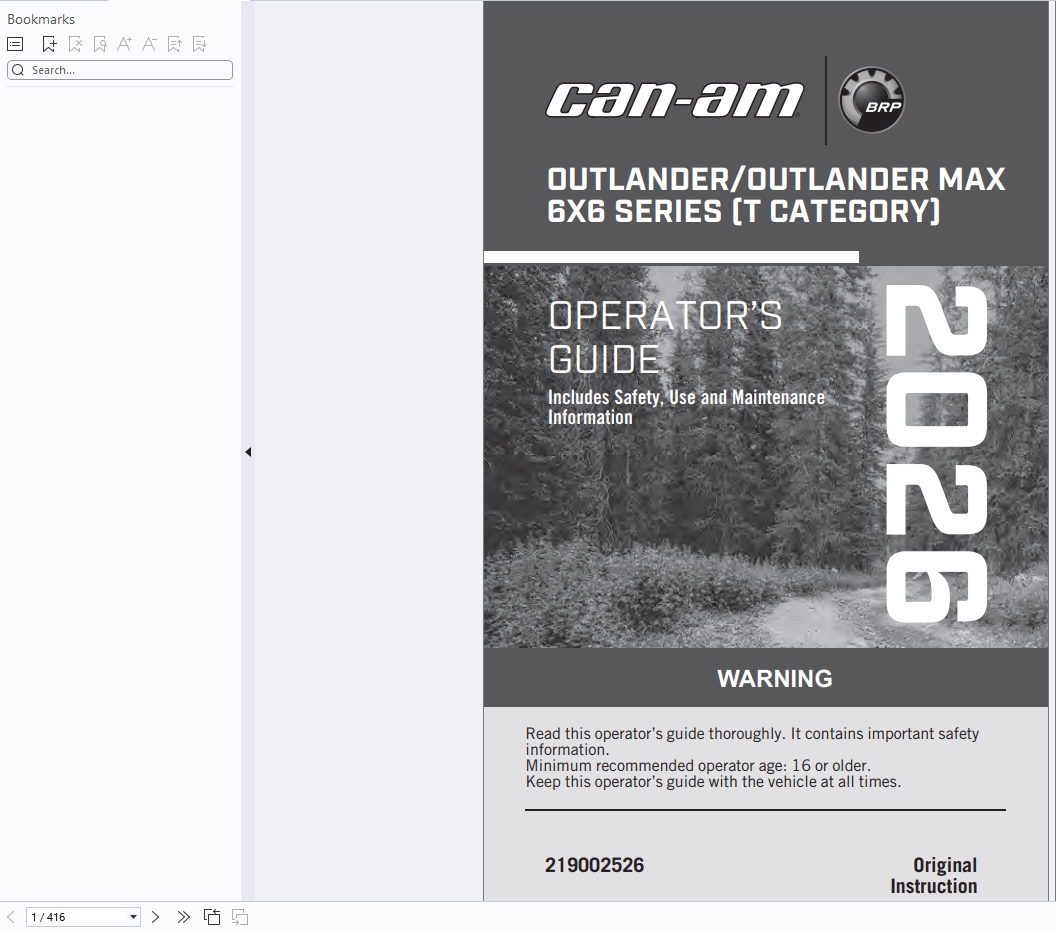 Request Can Am Off Road Vehicles Operators Manual 2026 (3)