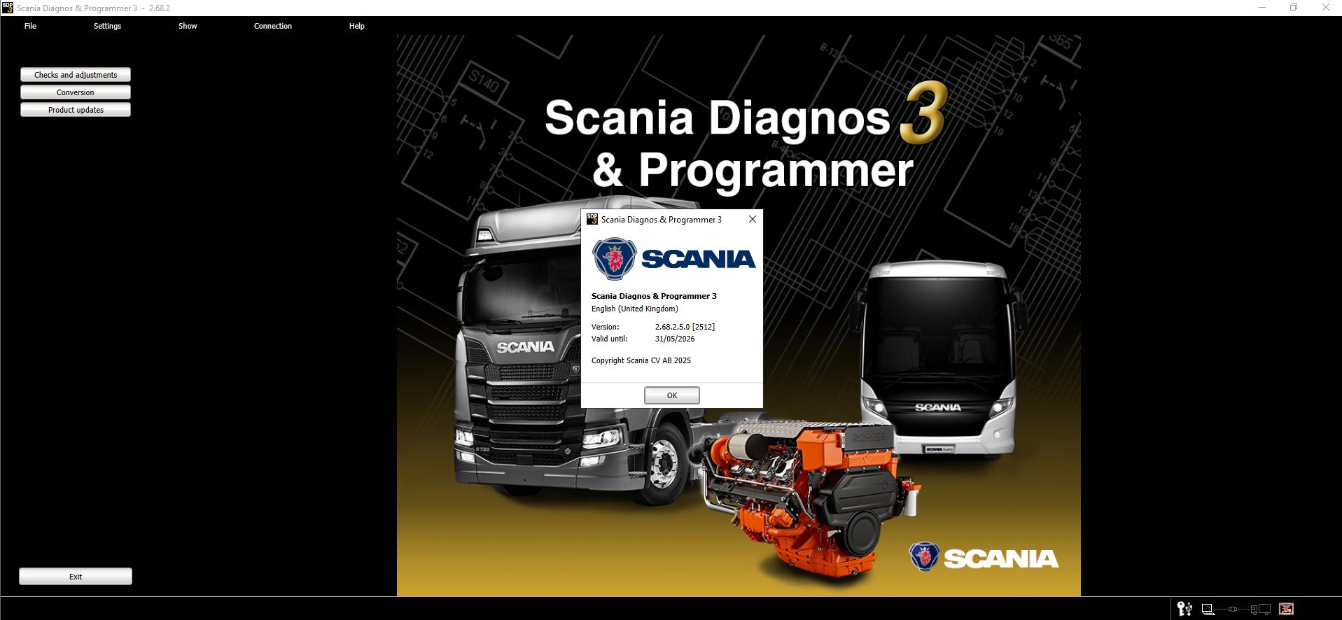 Scania SDP3 2.68.2.6 2512 Diagnostic Programmer 3 Engines 2