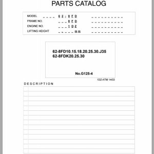 Toyota Forklift 62 8FD10 35 62 8FDK20 30 Parts Catalog G125 4 (1)