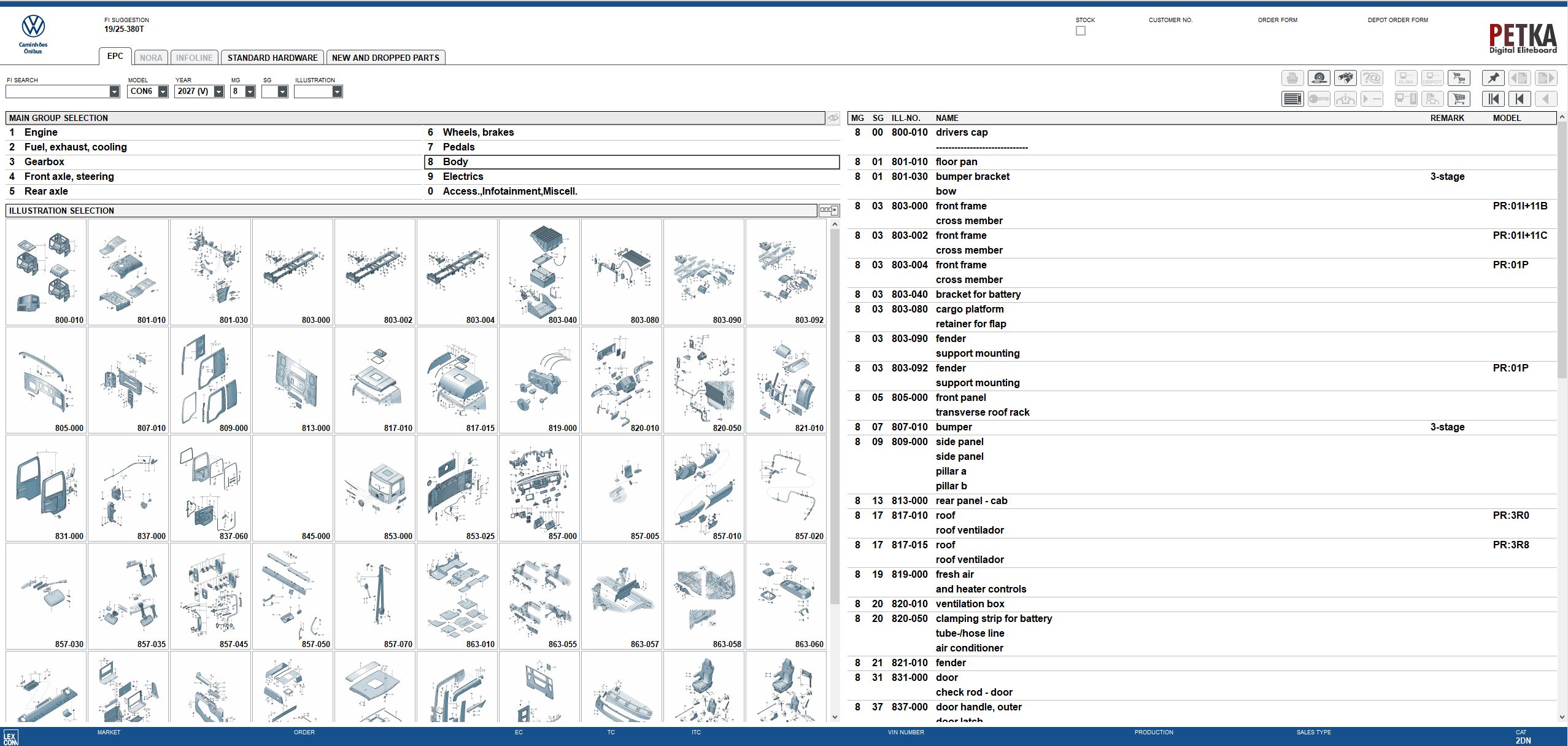 VMware Volkswagen Truck Bus EPC 8.3 12.2025 1633 Spare Parts Catalog Program 4