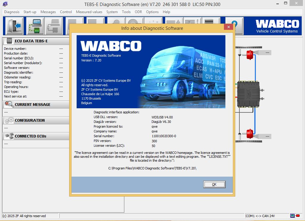WABCO TEBS E 7.20 Diagnostic Solution Service Installation 1