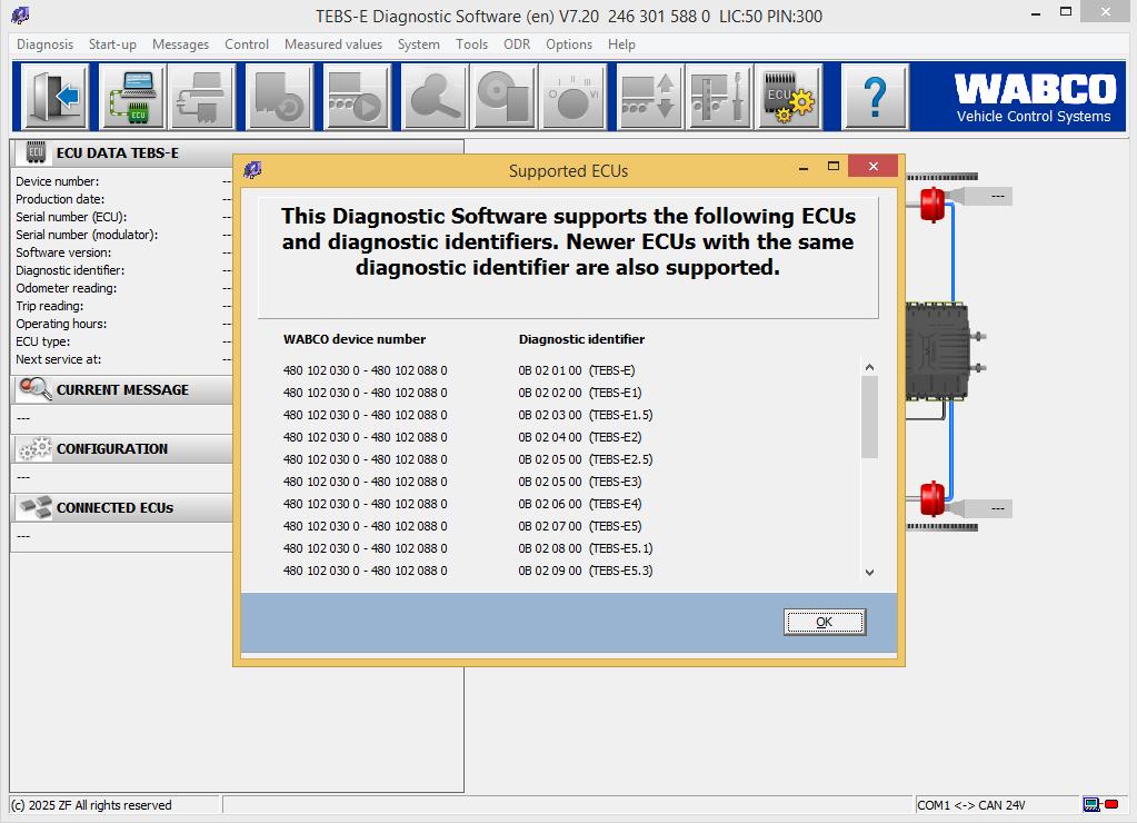 WABCO TEBS E 7.20 Diagnostic Solution Service Installation 4