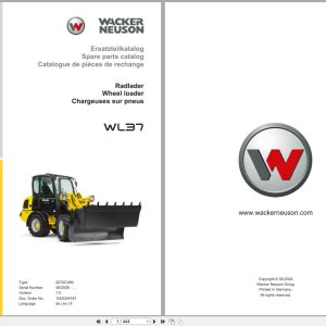 Wacker Neuson Wheel Loader WL37 2070CX80 Spare Parts Catalog 1000304181 08.2024 DE EN FR (1)