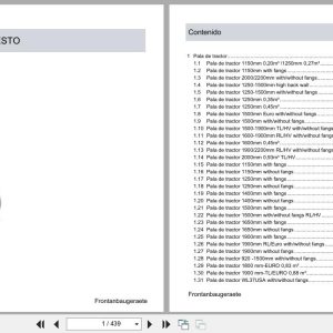 Weidemann Front Loader Spare Parts List ES (1)