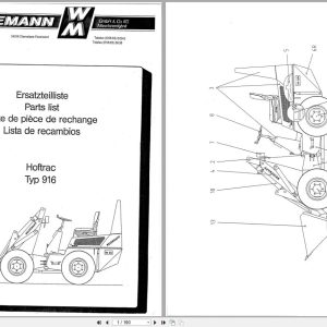 Weidemann Loader Hoftrac 916 Parts List DE EN FR ES (1)