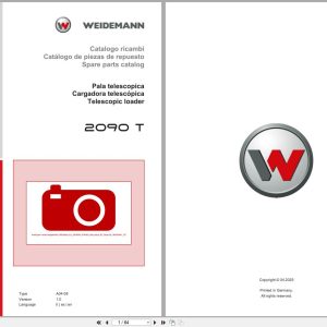 Weidemann Telescopic Loader 2090 T A04 08 Spare Parts Catalog 04.2025 IT ES EN (1)