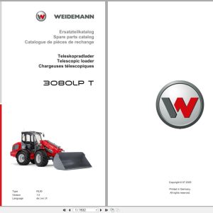 Weidemann Telescopic Loader 3080LP T RL50 Spare Parts Catalog 07.2025 DE EN FR (1)
