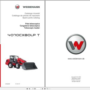 Weidemann Telescopic Loader 4070CX80LP T Spare Parts Catalog 01.2023 IT ES EN (1)