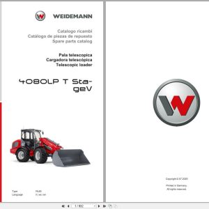 Weidemann Telescopic Loader 4080LP T Stage V RL60 Spare Parts Catalog 07.2025 IT ES EN (1)