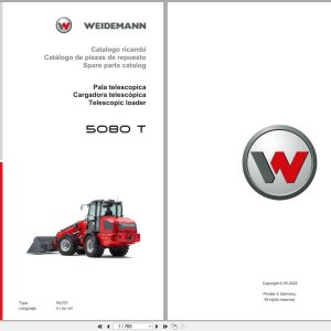 Weidemann Telescopic Loader 5080 T RL70T Spare Parts Catalog 05.2025 IT ES EN (1)