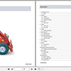 Weidemann Wheel Loader 1030CX20 Spare Parts Catalog PL (1)