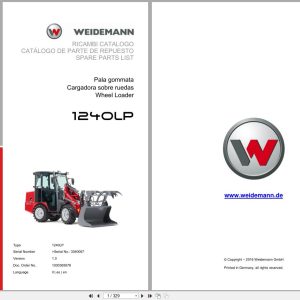 Weidemann Wheel Loader 1240CX35 LP Kabine 1240LP Spare Parts List 1000365678 04.2019 IT ES EN (1)