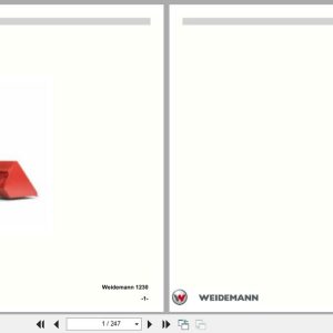 Weidemann Wheel Loader 1250 P26 P27 P33 P34 Parts List 5056125005 DE EN FR ES (1)