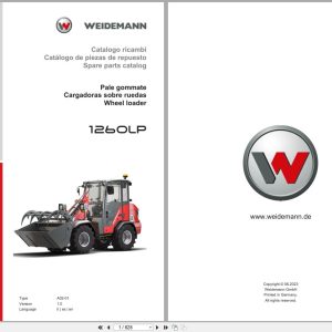 Weidemann Wheel Loader 1260LP A02 01 Spare Parts Catalog 06.2023 IT ES EN (1)