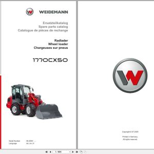Weidemann Wheel Loader 1770CX50 Spare Parts Catalog 07.2025 DE EN FR (1)