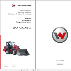 Weidemann Wheel Loader 2070CX50 Spare Parts Catalog 05.2025 DE EN FR (1)
