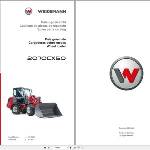 Weidemann Wheel Loader 2070CX50 Spare Parts Catalog 05.2025 IT ES EN (1)