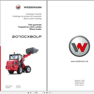 Weidemann Wheel Loader 2070CX80LP Spare Parts Catalog 11.2022 IT ES EN (1)