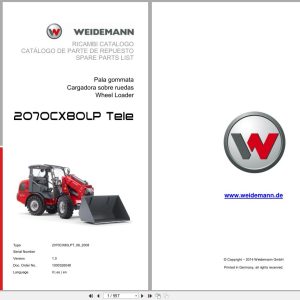 Weidemann Wheel Loader 2070CX80LP TELE 2070CX80LPT Spare Parts List 1000326048 2014 IT ES EN (1)