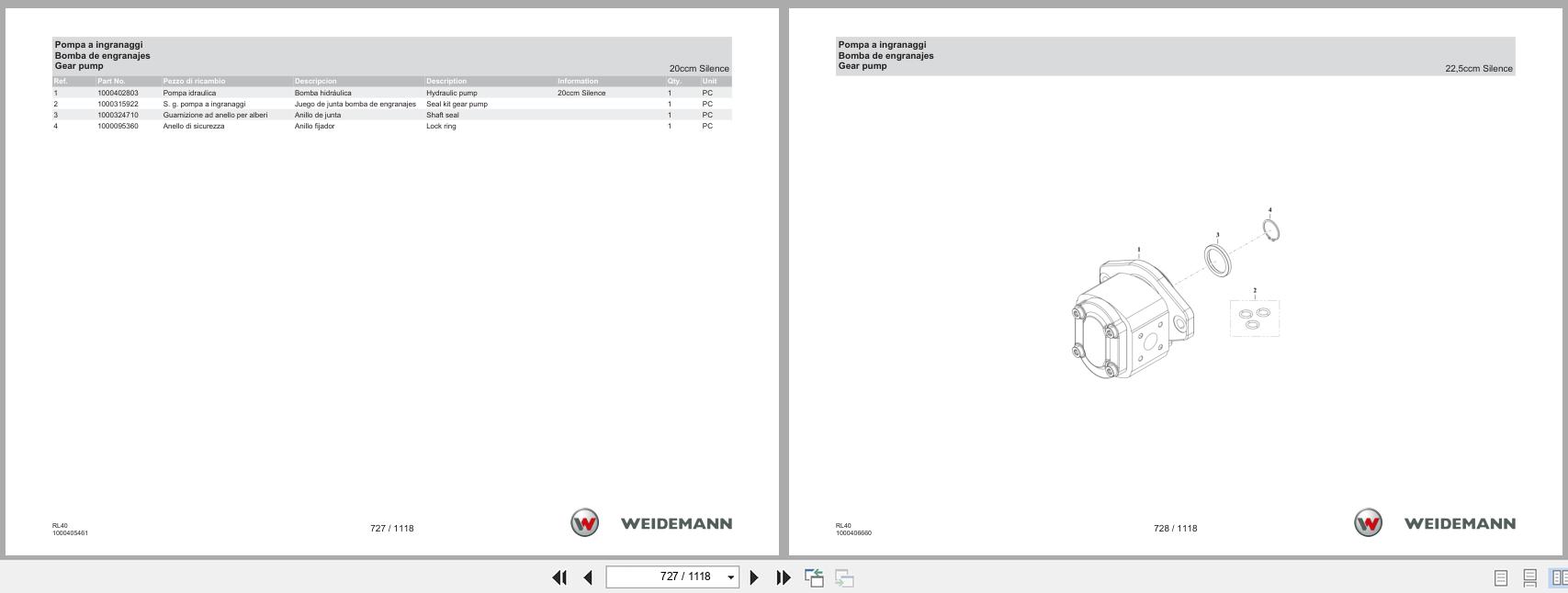 Weidemann Wheel Loader 2080 RL40 Spare Parts List 1000328530 04.2019 IT ES EN (3)
