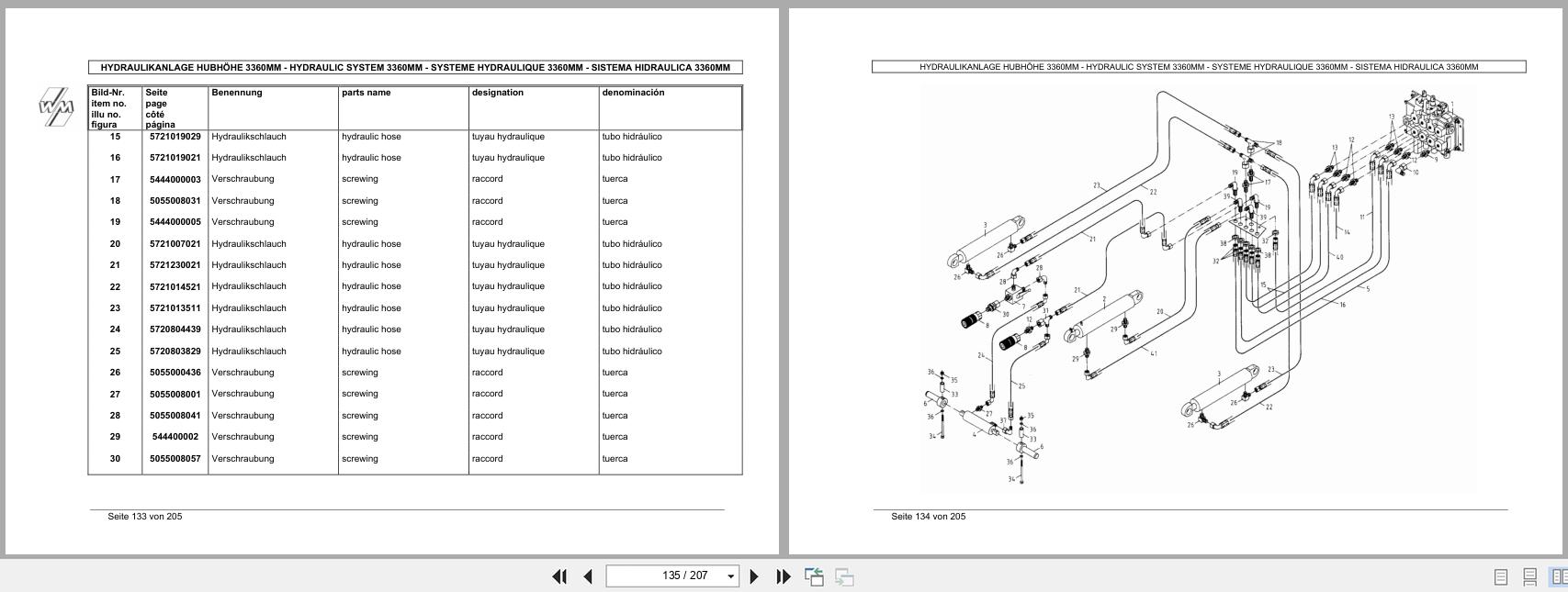 Weidemann Wheel Loader 3004 D D Parts List 5056300405 2003 DE EN FR ES (3)
