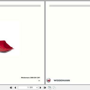 Weidemann Wheel Loader 3006 D61 D81 Parts List 5056300606 DE EN ES FR (1)