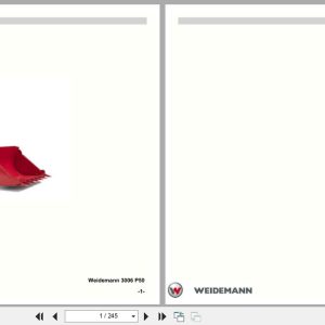 Weidemann Wheel Loader 3006 P50 Parts List 5056300605 EN DE FR ES (1)