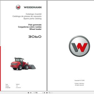 Weidemann Wheel Loader 3060 A05 01 Spare Parts Catalog 07.2025 IT ES EN (1)