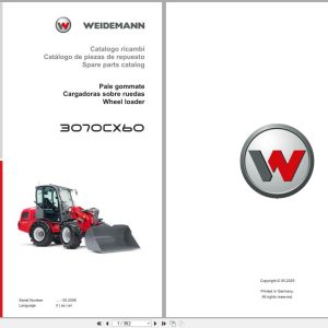 Weidemann Wheel Loader 3070CX60 Spare Parts Catalog 05.2025 IT ES EN (1)