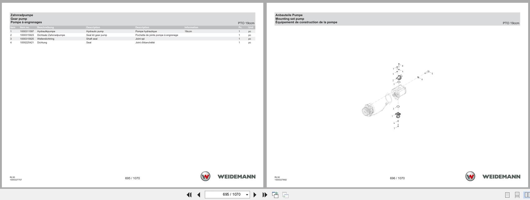 Weidemann Wheel Loader 3080 RL50 Spare Parts Catalog 1000325786 06.2025 DE EN FR (3)