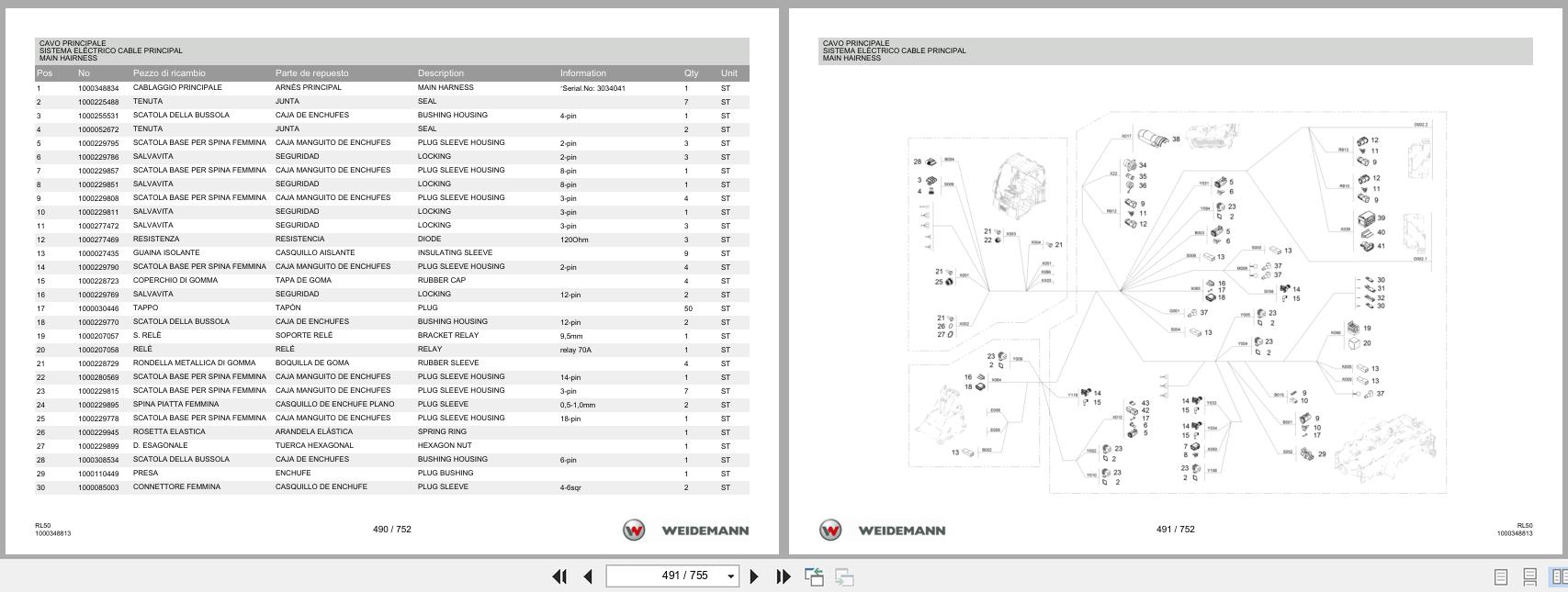 Weidemann Wheel Loader 3080 RL50 Spare Parts List 1000326092 2016 IT ES EN (3)