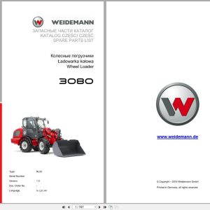 Weidemann Wheel Loader 3080 RL50 Spare Parts List 2016 RU PL EN (1)