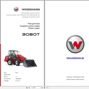 Weidemann Wheel Loader 3080 TELE RL50 Spare Parts List 1000326093 2016 IT ES EN (1)