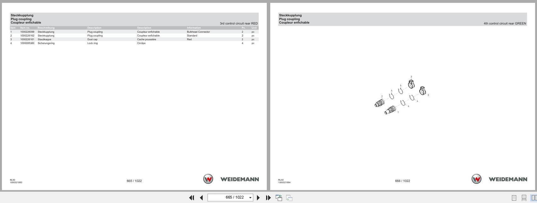 Weidemann Wheel Loader 3080LP Stage V RL50 Spare Parts Catalog 11.2022 DE EN FR (3)