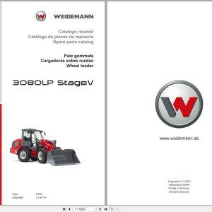 Weidemann Wheel Loader 3080LP Stage V RL50 Spare Parts Catalog 11.2022 IT ES EN (1)