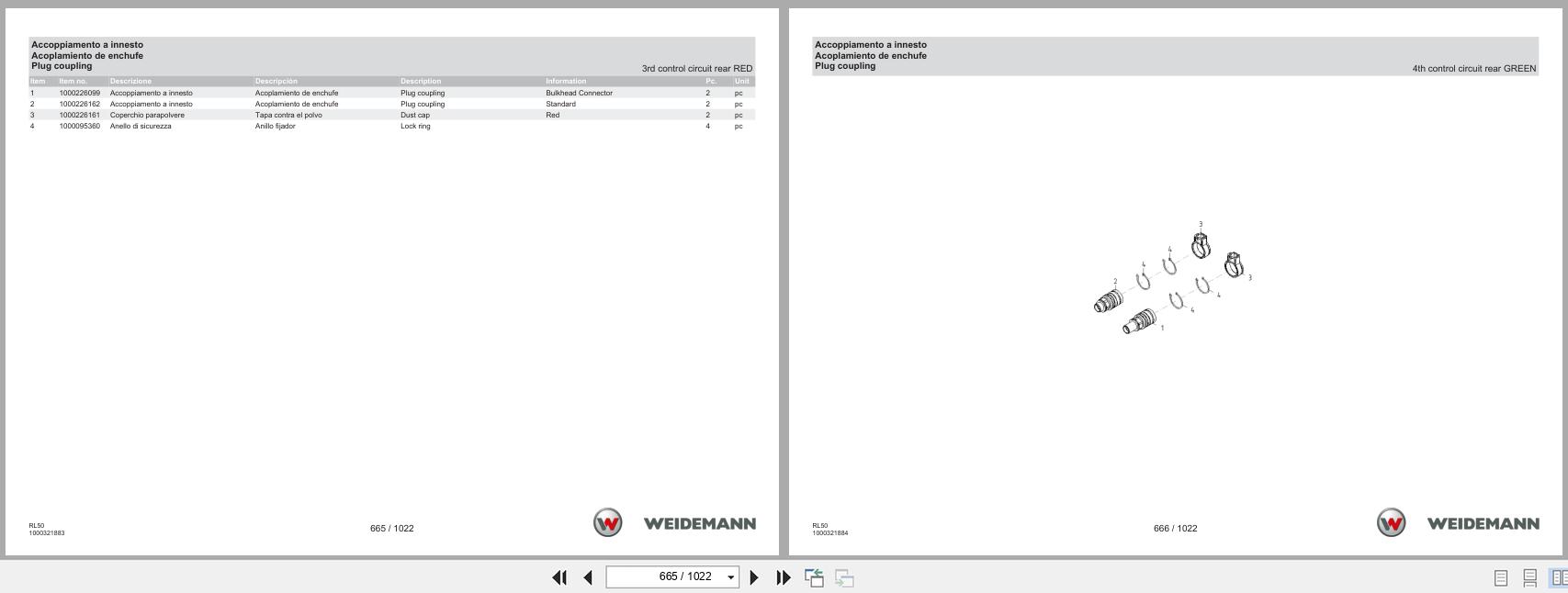 Weidemann Wheel Loader 3080LP Stage V RL50 Spare Parts Catalog 11.2022 IT ES EN (3)