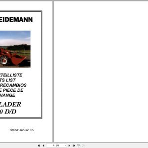 Weidemann Wheel Loader 3110 D D Spare Parts List 5056311006 2005 DE EN ES FR (1)