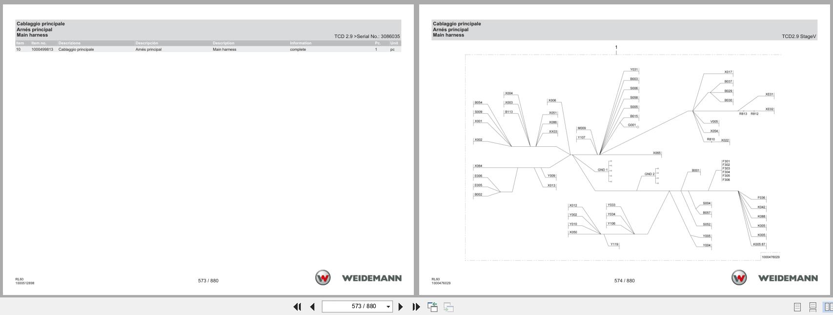 Weidemann Wheel Loader 4080 Basic Line RL60 Spare Parts Catalog 06.2025 IT ES EN (3)