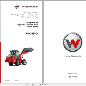 Weidemann Wheel Loader 4080 Spare Parts Catalog 03.2023 IT ES EN (1)