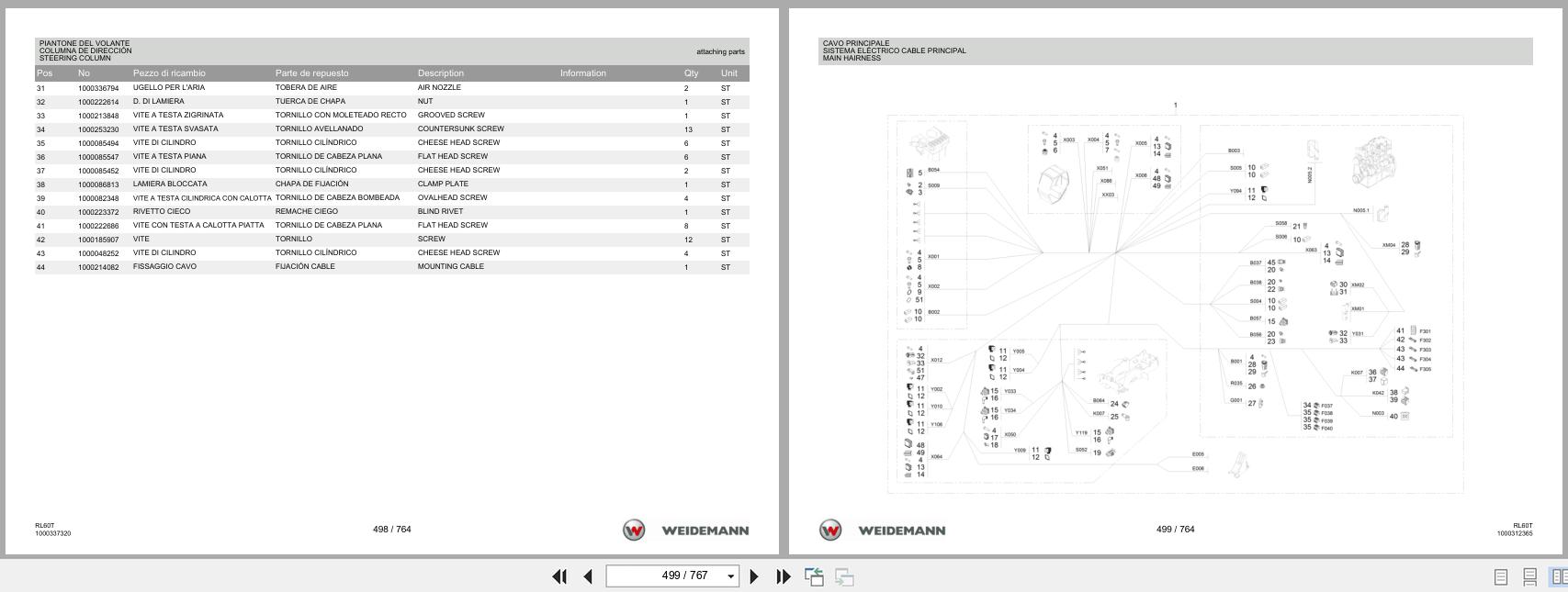 Weidemann Wheel Loader 4080 TELE RL60T Spare Parts List 1000326086 2016 IT ES EN (3)