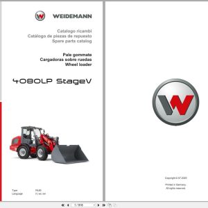 Weidemann Wheel Loader 4080LP Stage V RL60 Spare Parts Catalog 07.2025 IT ES EN (1)